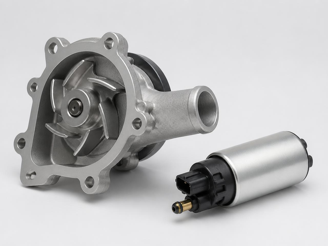 Electric automotive fuel pump unit